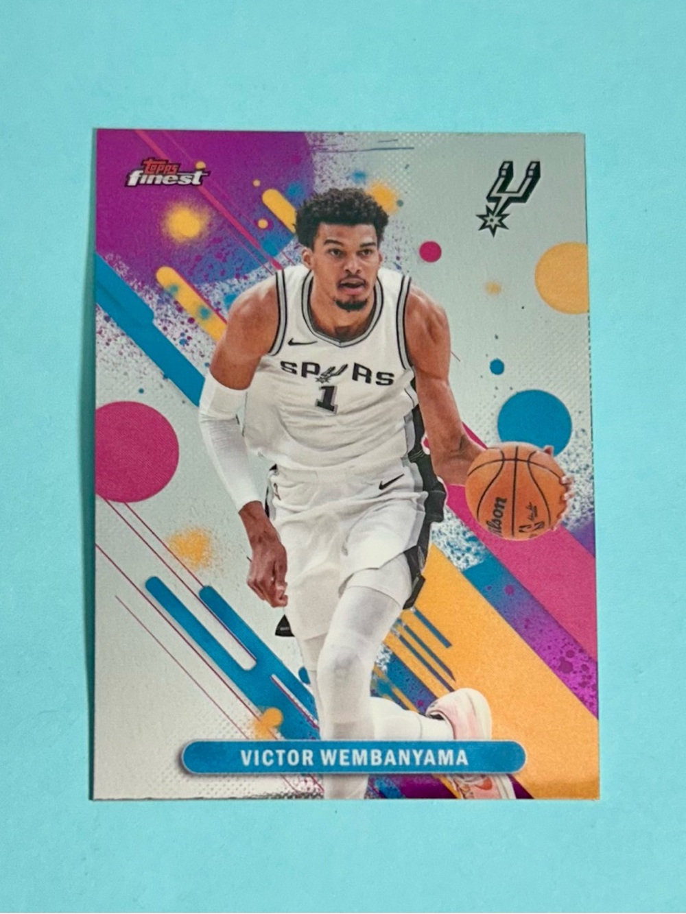 Victor Wembanyama , San Antonio Spurs, 2025-26 Topps Finest Card #98